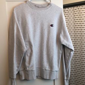 Light grey Champion Reverse Weave Crewneck - Size Medium